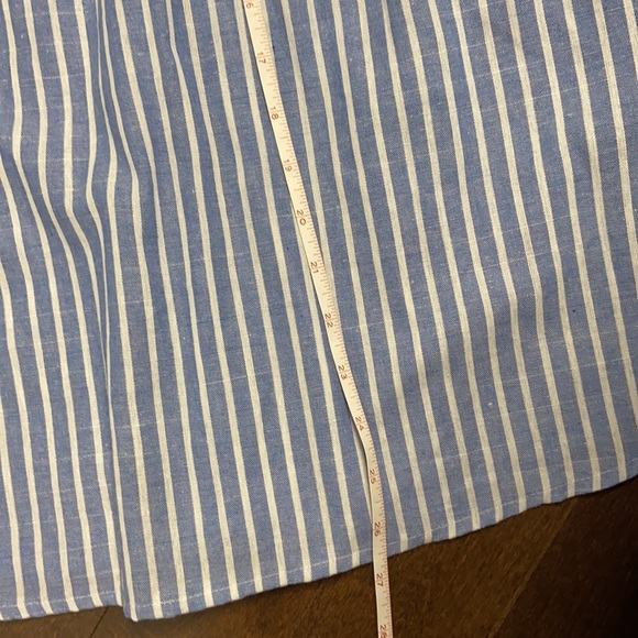 NWOT 100% Cotton Stripe Tank Smocked Dress with Tie Up Shoulder Straps - Picture 10 of 10